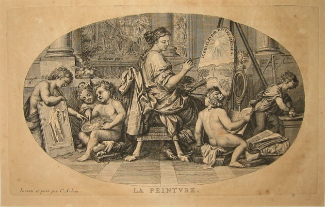 Audran C. La Peinture 1693 Parigi 